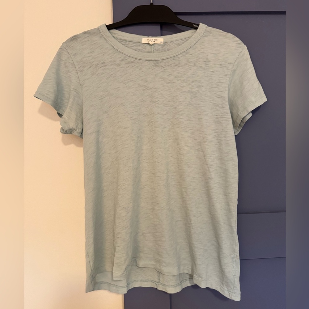 Rag and bone t shirt - light blue